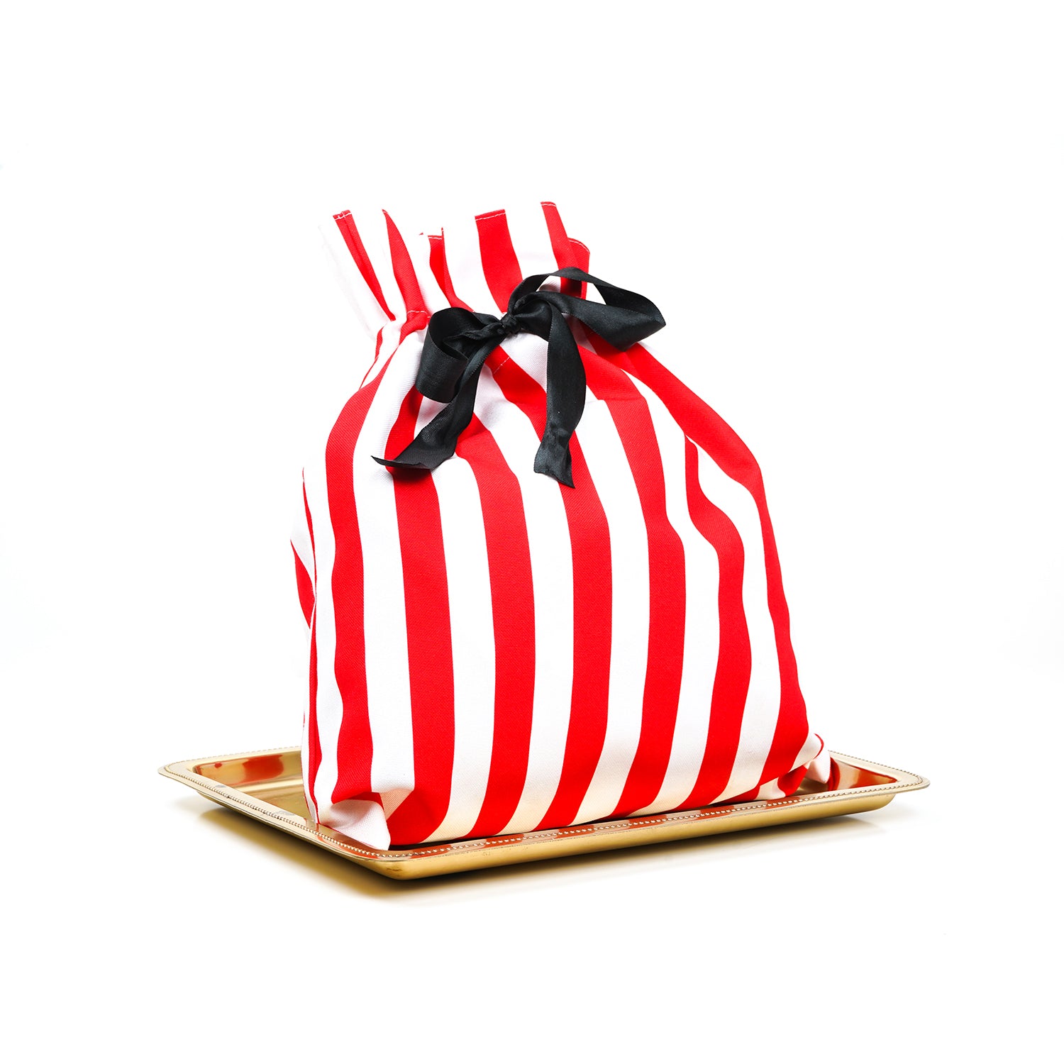 WHITE AND RED STRIPES- GIFT BAG (LARGE)