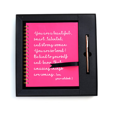 YOU ARE A BEAUTIFUL,SMART,TALENTED & A STRONG WOMAN (PINK) - GIFT SET