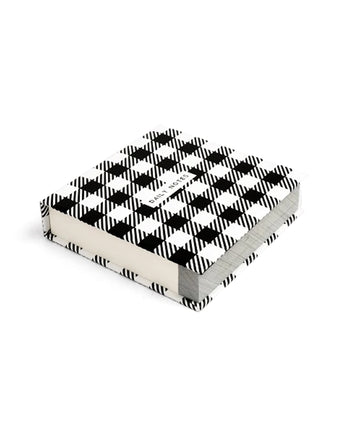 DAILY NOTES BLACK AND WHITE CHECKS- JOTTER NOTEPAD