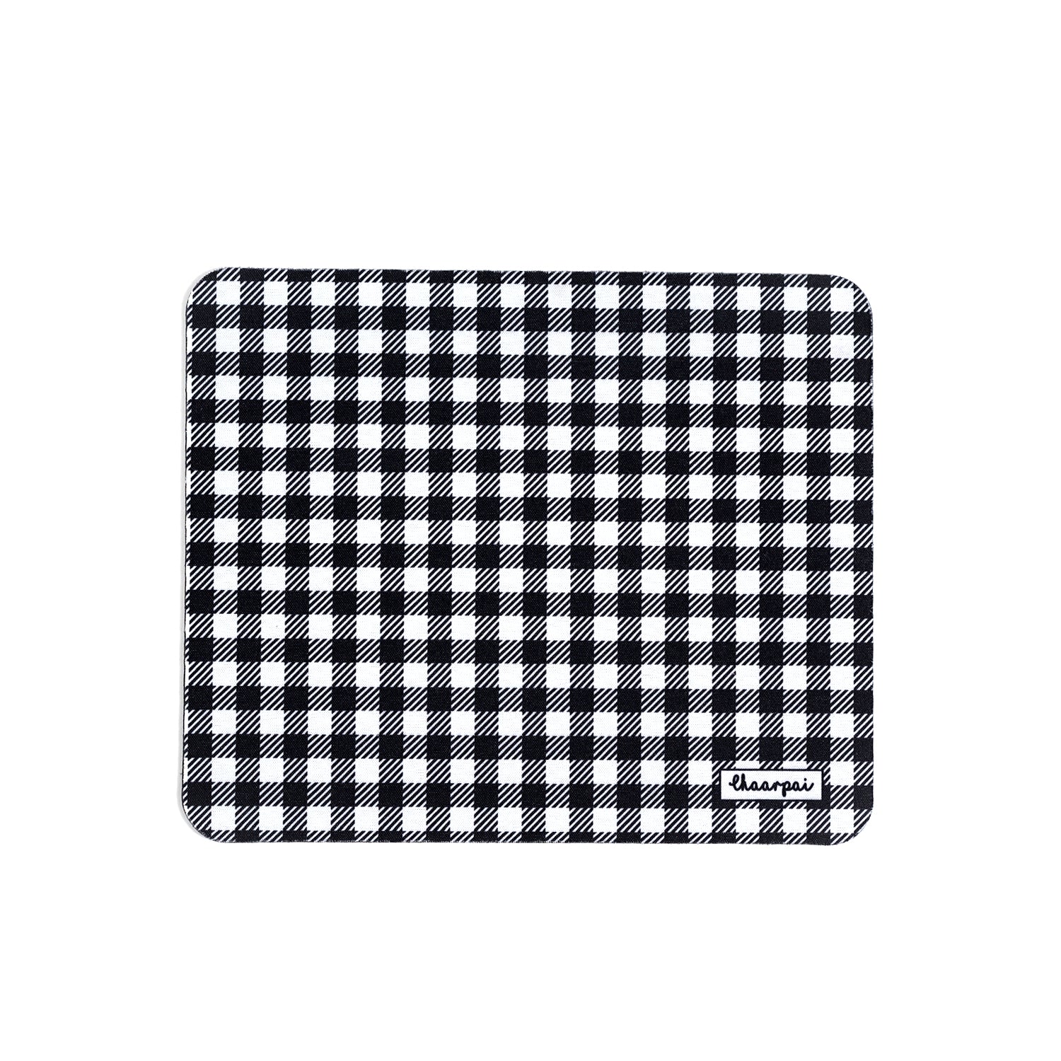Black & White Checks Mousepad