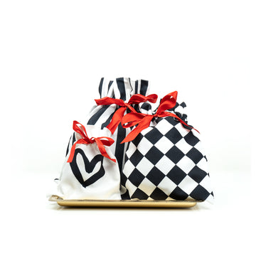 BLACK STRIPES- GIFT BAG (LARGE)