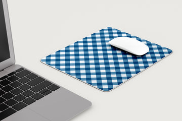 Blue Gingham Mousepad