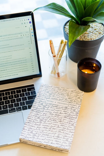NOTES AND THOUGHTS- HARDBOUND NOTEBOOK