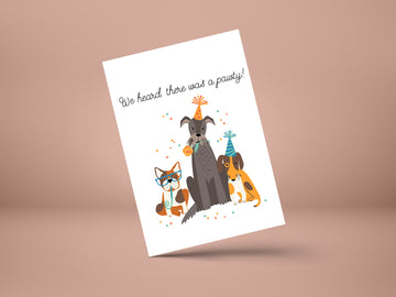 There is a Party?- GREETING CARD