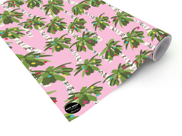 PALM TREE PINK- GIFT WRAPPING PAPER