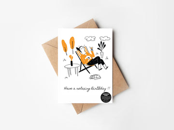 Have a Relaxing Birthday- greeting card