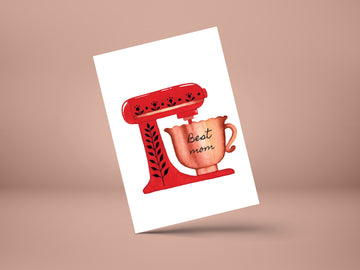 Best Mom- greeting card