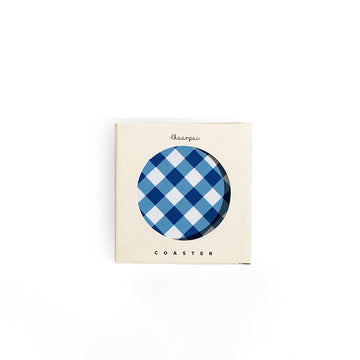 BLUE GINGHAM - COASTERS