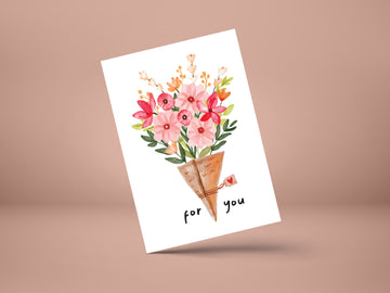 For You greeting card
