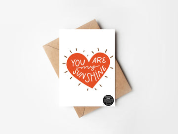 You are my sunshine- greeting card