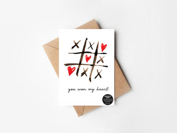 You won my heart- GREETING CARD