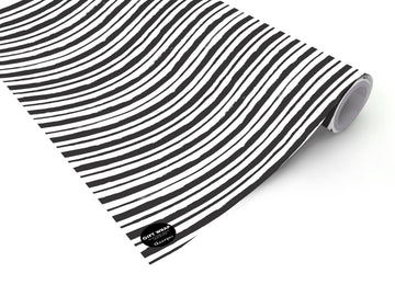 BLACK AND WHITE LINES- GIFT WRAPPING PAPER