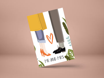 Mr and Mrs- GREETING CARD