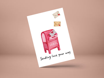 Sending Love your way- greeting card