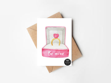 Be Mine- GREETING CARD