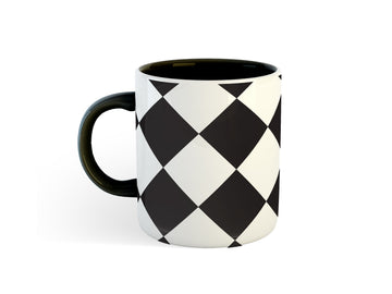 BLACK AND WHITE BLOCK- MUG