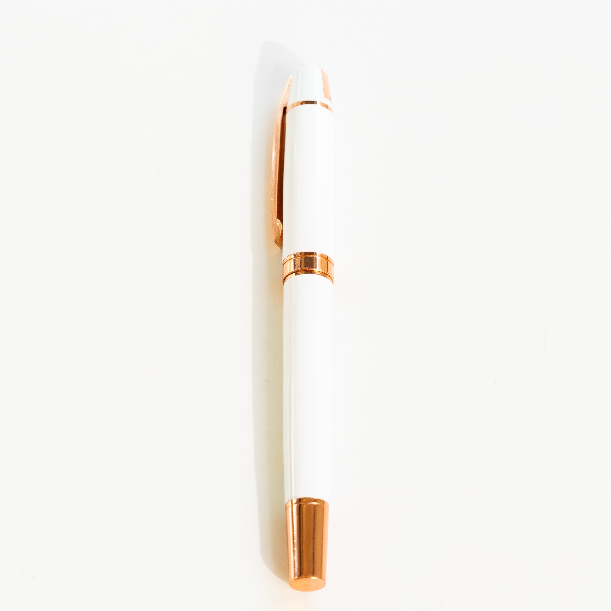 DREAMER ROLLERGEL PEN- WHITE AND ROSE GOLD