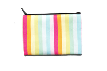 COLOURFUL VERTICAL STRIPES- POUCH