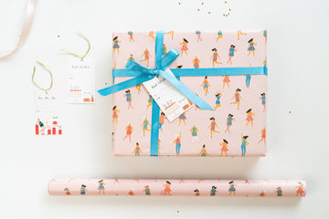 HAPPY GIRLS- GIFT WRAPPING PAPER