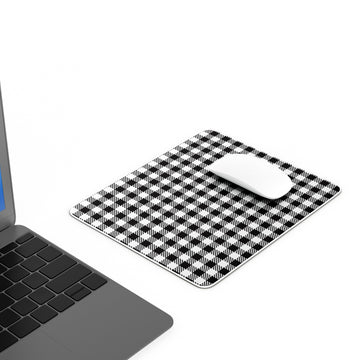 BLACK & WHITE CHECKS- MOUSEPAD